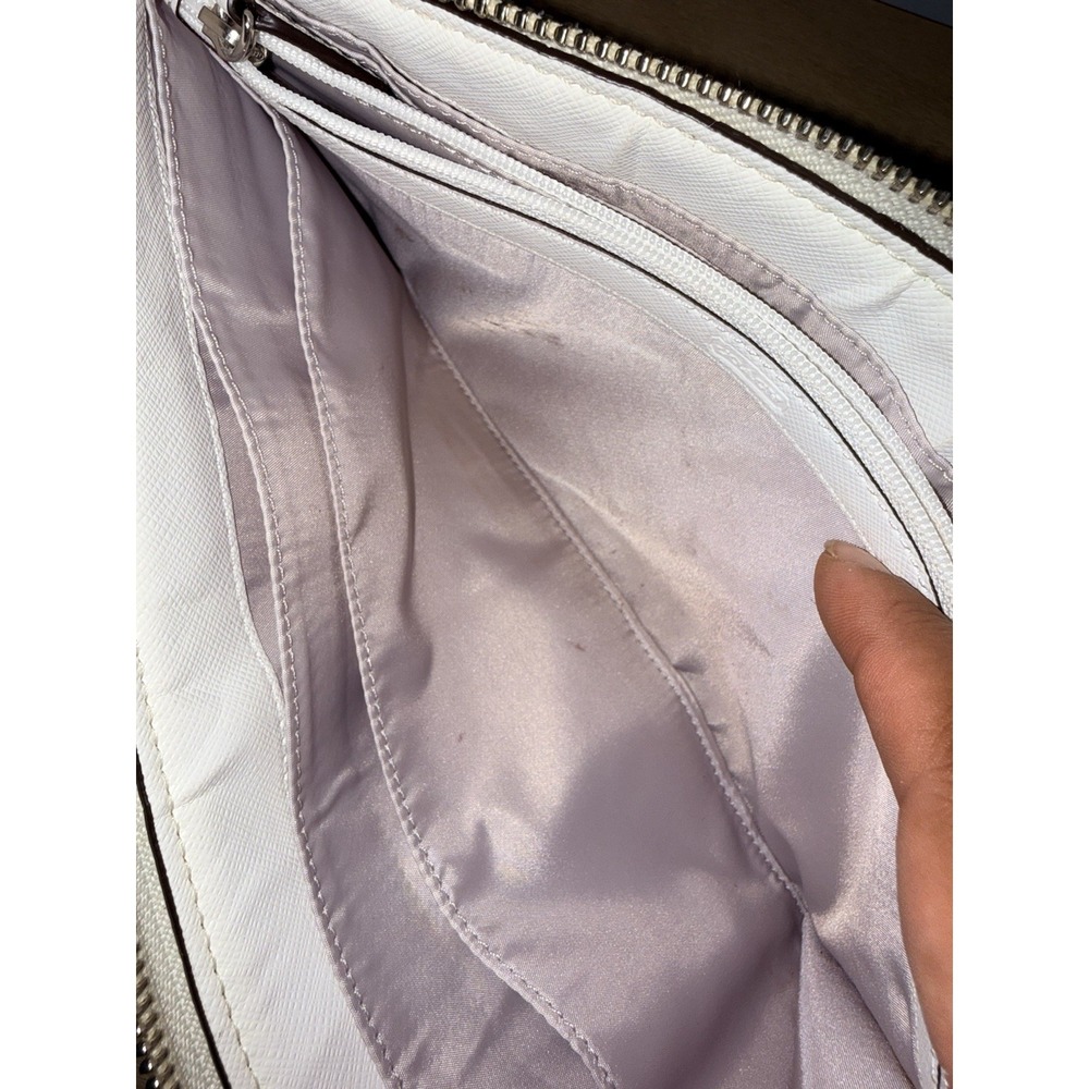 Coach Peyton Dream C Slim Zip Around Wallet Wristlet Gray White Hang Tag  G - Picture 6 of 11